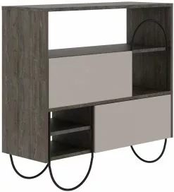 Kenkäkaappi Linento Furniture Norfolk, Vaaleanruskea/tummanruskea