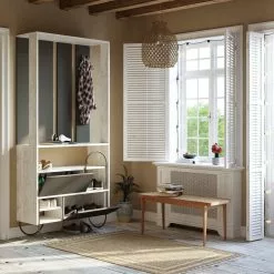 Säilytyskokonaisuus Linento Furniture Norfolk, Vaalea Puu/antrasiitti -Huonekalut myymälä LIFU855DTE4036 3