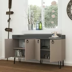 Senkki Linento Furniture Dea, Beige/harmaa -Huonekalut myymälä LIFU855DTE4203 3