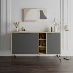 Sivukaappi Linento Furniture Clara, Eri Värejä -Huonekalut myymälä LIFU855DTE4209 2