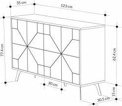 Senkki Linento Furniture Dune, Puukuosi, Eri Värejä -Huonekalut myymälä LIFU855DTE4216 6