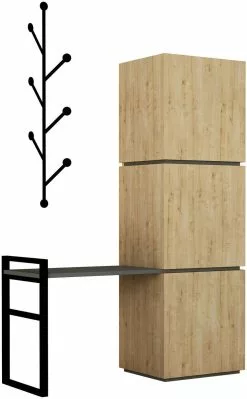 Kenkäkaappi Linento Furniture Mello, Ruskea/antrasiitti