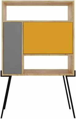 Hylly Linento Furniture Tatti, Ruskea/keltainen