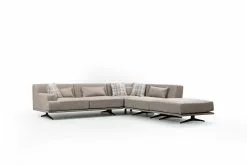 Avokulmasohva Linento Furniture Bentley, Oikea, Beige