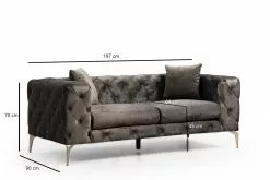 Sohva Linento Furniture Como, 2-istuttava, Eri Värejä -Huonekalut myymälä LIFU859FTN2032 6