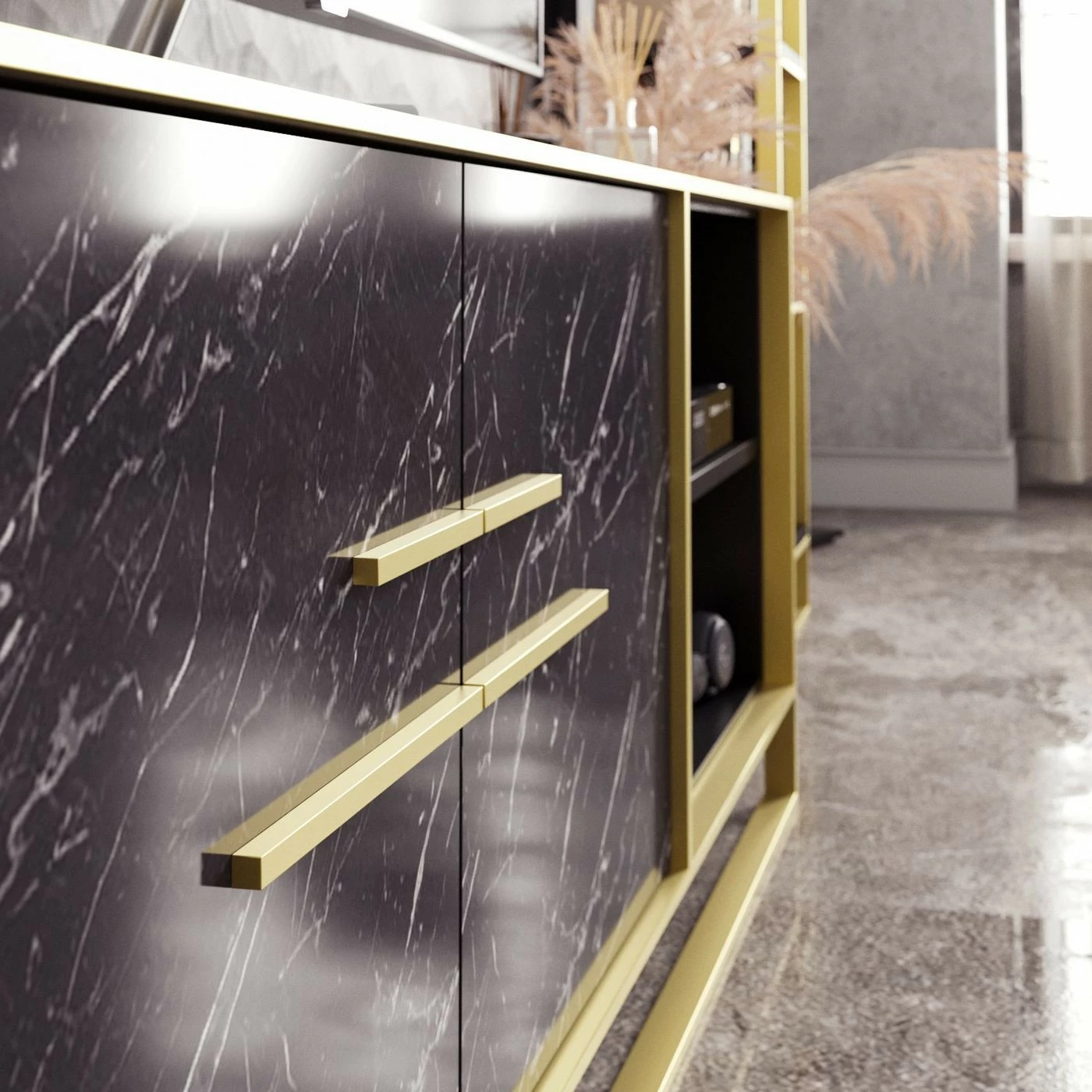 TV-taso Linento Furniture Polka, Eri Värejä 4 TV-taso Linento Furniture Polka, Eri Värejä - Image 4