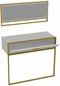 Sivupöytä Ja Peili Linento Furniture Polka, Eri Värejä -Huonekalut myymälä LIFU875ZNA3510 4