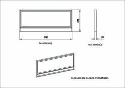 Sivupöytä Ja Peili Linento Furniture Polka, Eri Värejä -Huonekalut myymälä LIFU875ZNA3511 5