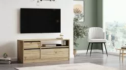 TV-taso Linento Furniture LV7, Ruskea/musta -Huonekalut myymälä LIFU921YRD1114 4