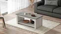 Sohvapöytä Linento Furniture LV14, Kivikuosi, Hopea/harmaa -Huonekalut myymälä LIFU921YRD1128 4