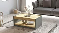 Sohvapöytä Linento Furniture LV16, Puukuosi, Ruskea -Huonekalut myymälä LIFU921YRD1131 4