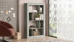 Kirjahylly Linento Furniture LV22, Hopeanharmaa/antrasiitti -Huonekalut myymälä LIFU921YRD1144 4