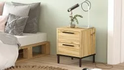 Yöpöytä Linento Furniture LV24, Puukuosi, Ruskea 12 Yöpöytä Linento Furniture LV24, Puukuosi, Ruskea -Huonekalut myymälä LIFU921YRD1148 5