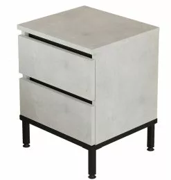 Yöpöytä Linento Furniture LV25, Kivikuosi, Hopeanharmaa