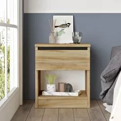 Yöpöytä Linento Furniture LV26, Ruskea -Huonekalut myymälä LIFU921YRD1152 3