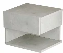 Yöpöytä Linento Furniture LV27, Hopeanharmaa, Verkkokaupan Poistotuote