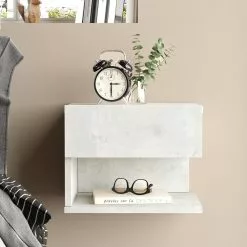 Yöpöytä Linento Furniture LV27, Hopeanharmaa -Huonekalut myymälä LIFU921YRD1153 5