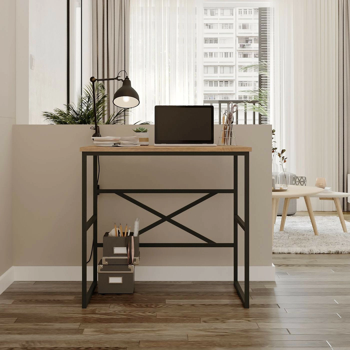 Työpöytä Linento Furniture VG19, Ruskea 3 Työpöytä Linento Furniture VG19, Ruskea - Image 3