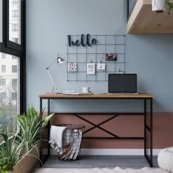 Työpöytä Linento Furniture VG21, Ruskea 8 Työpöytä Linento Furniture VG21, Ruskea -Huonekalut myymälä LIFU956LCS1117 3