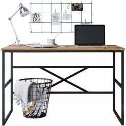 Työpöytä Linento Furniture VG21, Ruskea 10 Työpöytä Linento Furniture VG21, Ruskea -Huonekalut myymälä LIFU956LCS1117 5