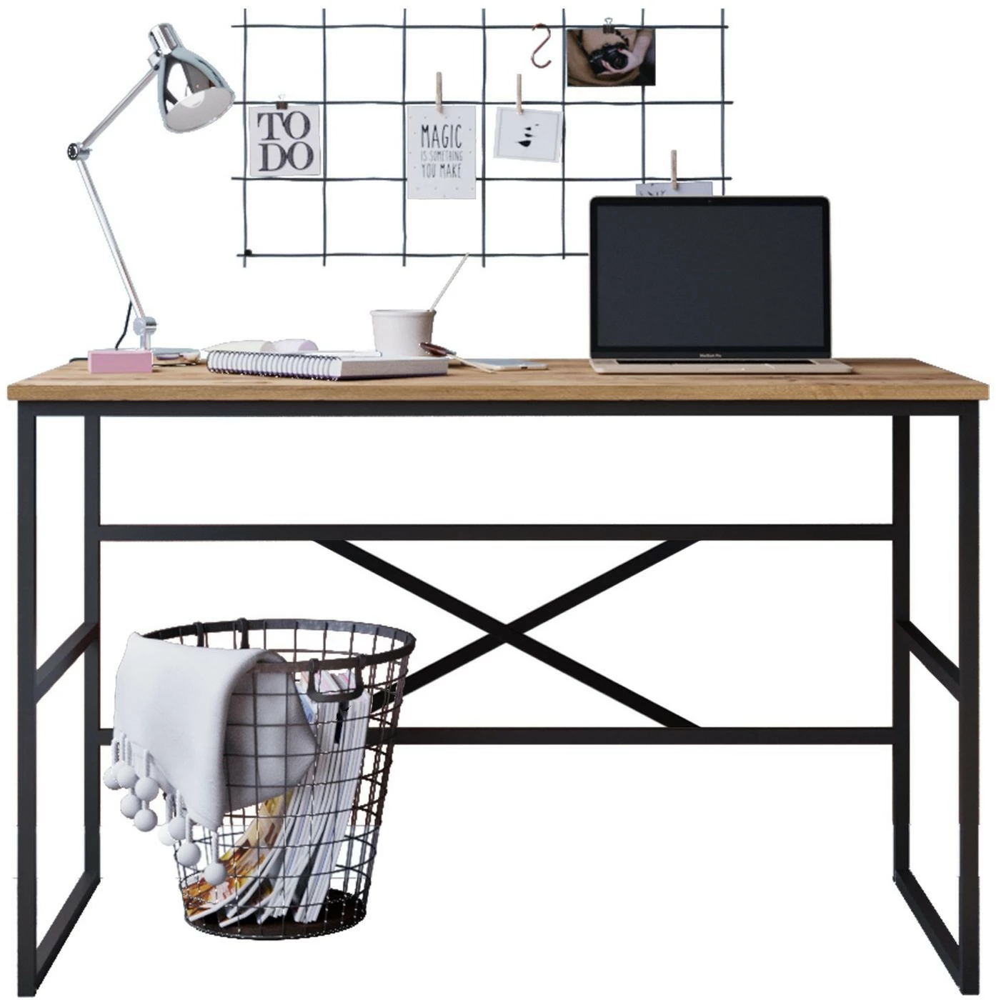 Työpöytä Linento Furniture VG21, Ruskea 5 Työpöytä Linento Furniture VG21, Ruskea - Image 5