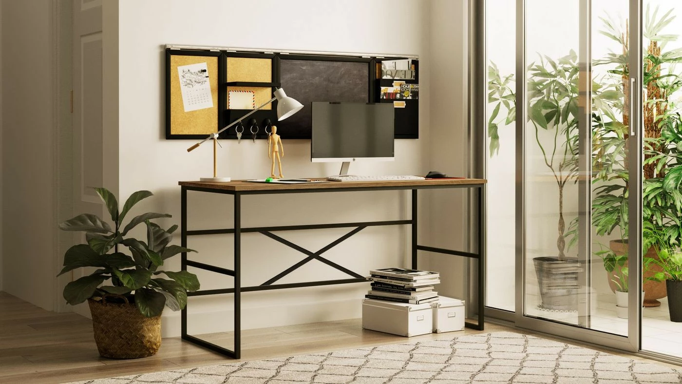 Työpöytä Linento Furniture VG24, Ruskea 5 Työpöytä Linento Furniture VG24, Ruskea - Image 5