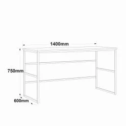 Työpöytä Linento Furniture VG24, Ruskea 11 Työpöytä Linento Furniture VG24, Ruskea -Huonekalut myymälä LIFU956LCS1118 6