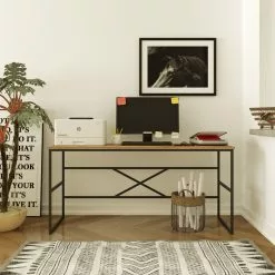 Työpöytä Linento Furniture VG27, Ruskea -Huonekalut myymälä LIFU956LCS1121 3