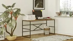 Työpöytä Linento Furniture VG27, Ruskea -Huonekalut myymälä LIFU956LCS1121 5