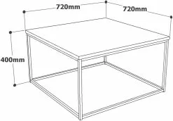 Sohvapöytä Linento Furniture VG13, Ruskea -Huonekalut myymälä LIFU956LCS1208 5