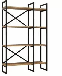 Kirjahylly Linento Furniture VG2, Ruskea/musta