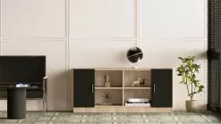 Säilytyskaluste Linento Furniture Vario F, Ruskea/musta -Huonekalut myymälä LIFU956LCS1505 4