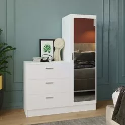 Säilytyskaluste Linento Furniture CC6, Valkoinen -Huonekalut myymälä LIFU956LCS1523 3