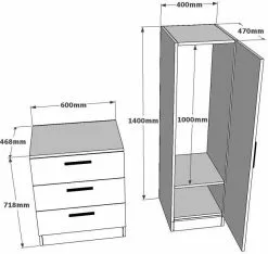Säilytyskaluste Linento Furniture CC6, Valkoinen -Huonekalut myymälä LIFU956LCS1523 6