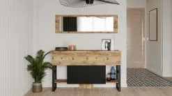 Sivupöytä Ja Peili Linento Furniture ML26, Ruskea -Huonekalut myymälä LIFU956LCS1541 3