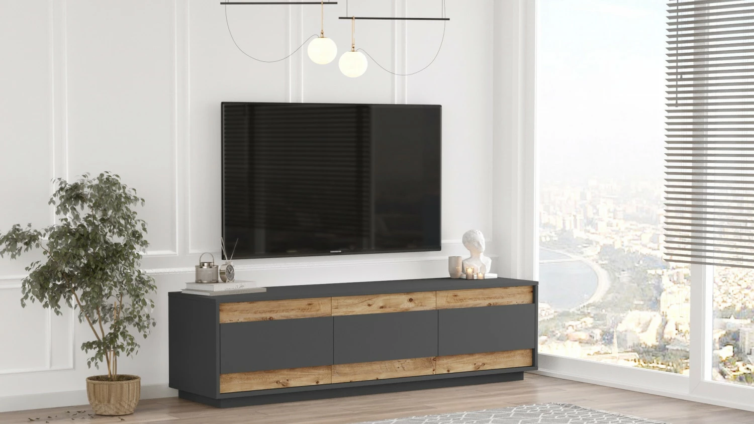 TV-taso Linento Furniture FR4, Eri Värejä 11 TV-taso Linento Furniture FR4, Eri Värejä - Image 11