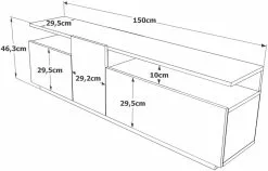 TV-taso Linento Furniture FR6, Eri Värejä -Huonekalut myymälä LIFU956LCS1607 7