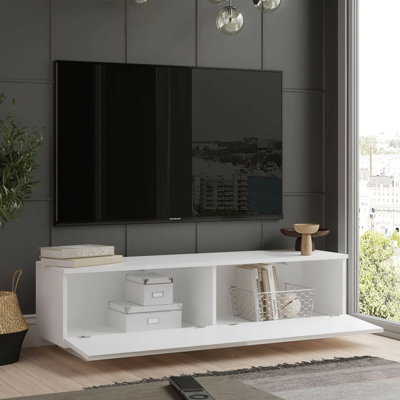 TV-taso Linento Furniture FN1, Eri Värejä 5 TV-taso Linento Furniture FN1, Eri Värejä - Image 5