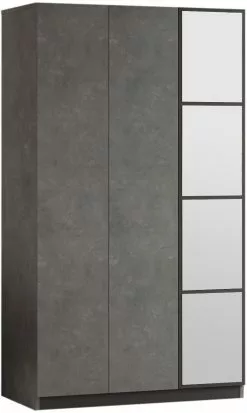 Vaatekaappi Linento Furniture HM1, Antrasiitti/harmaa