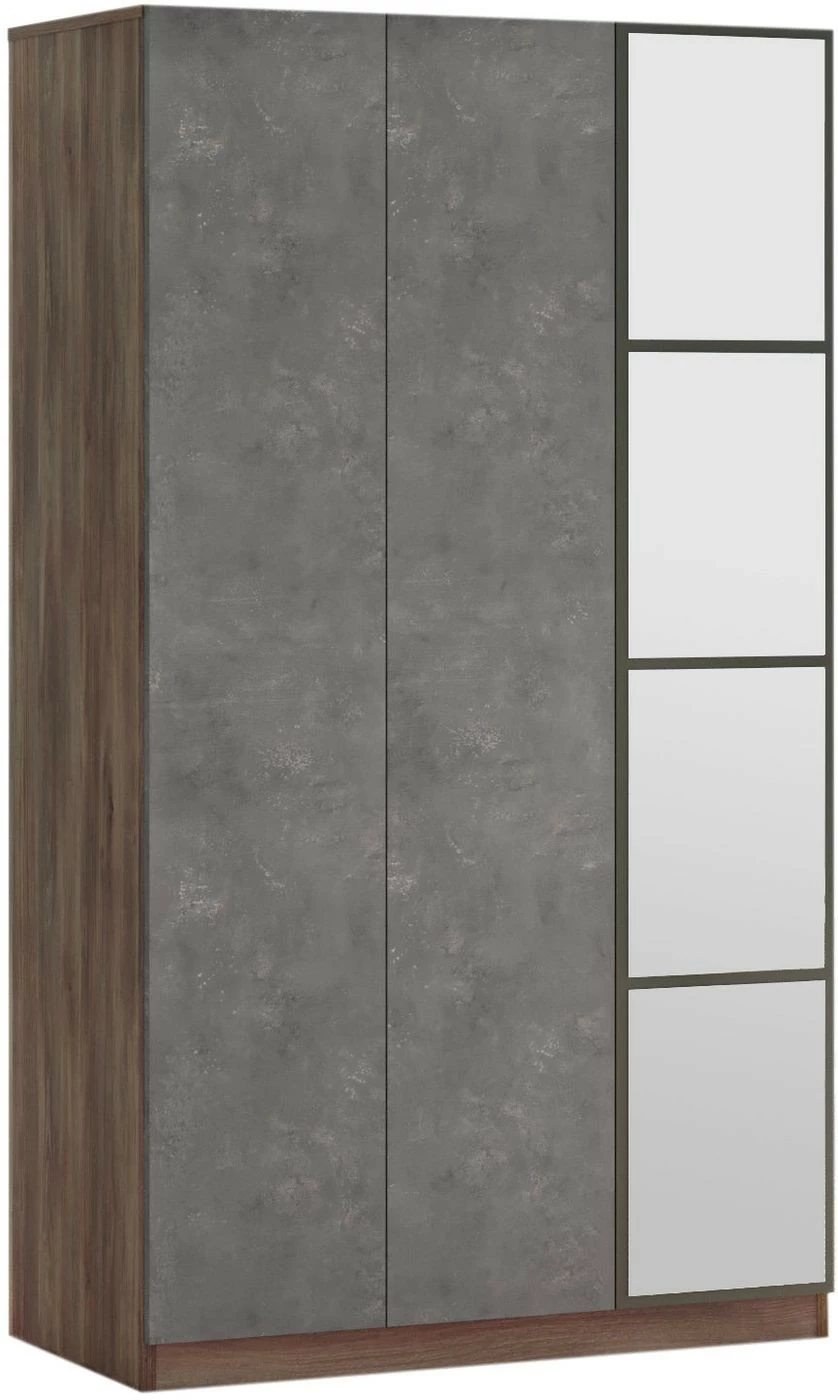 Vaatekaappi Linento Furniture HM1, Ruskea/harmaa 1 Vaatekaappi Linento Furniture HM1, Ruskea/harmaa