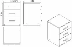 Työpöytäkokonaisuus Linento Furniture VO11, Valkoinen -Huonekalut myymälä LIFU956LCS2112 9