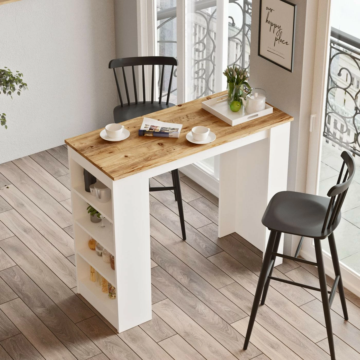 Baaripöytä Linento Furniture ST1 White, Eri Värejä 16 Baaripöytä Linento Furniture ST1 White, Eri Värejä - Image 16