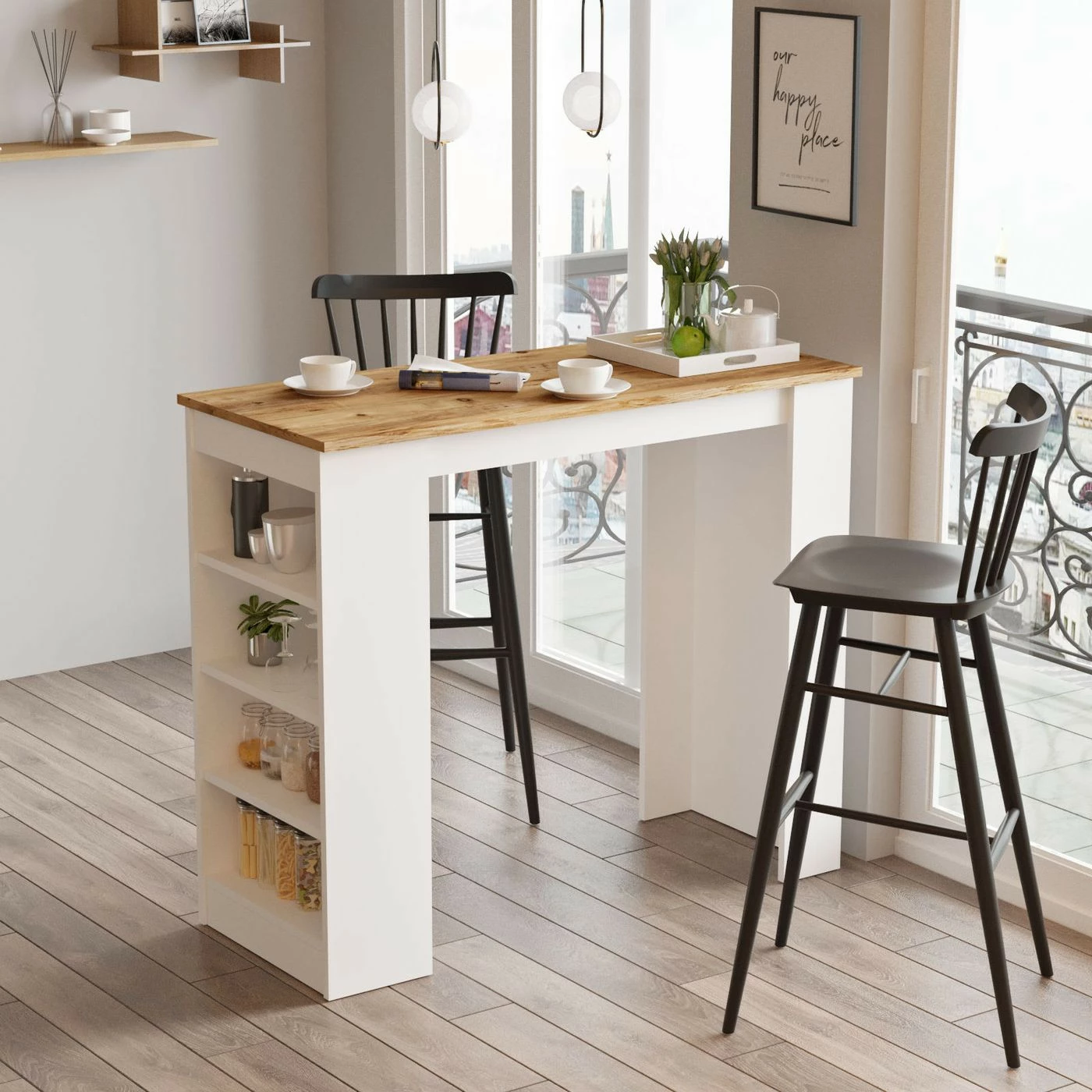 Baaripöytä Linento Furniture ST1 White, Eri Värejä 17 Baaripöytä Linento Furniture ST1 White, Eri Värejä - Image 17