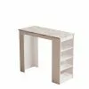 Baaripöytä Linento Furniture ST1 White, Marmorikuosi, Valkoinen/beige Marmori