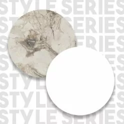 Baaripöytä Linento Furniture ST1 White, Marmorikuosi, Valkoinen/beige Marmori -Huonekalut myymälä LIFU956LCS2208 5