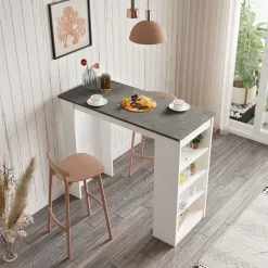 Baaripöytä Linento Furniture ST1 White, Eri Värejä 46 Baaripöytä Linento Furniture ST1 White, Eri Värejä -Huonekalut myymälä LIFU956LCS2209 3