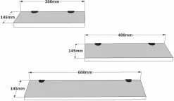 Seinähyllysarja Linento Furniture WL17, 3-osainen, Eri Värejä -Huonekalut myymälä LIFU956LCS2701 3