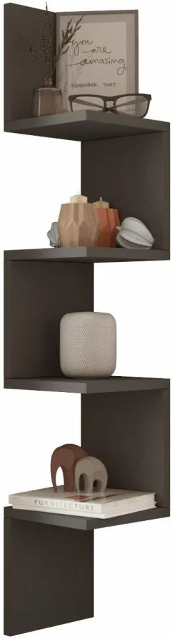 Seinähylly Linento Furniture WL9, Antrasiitti