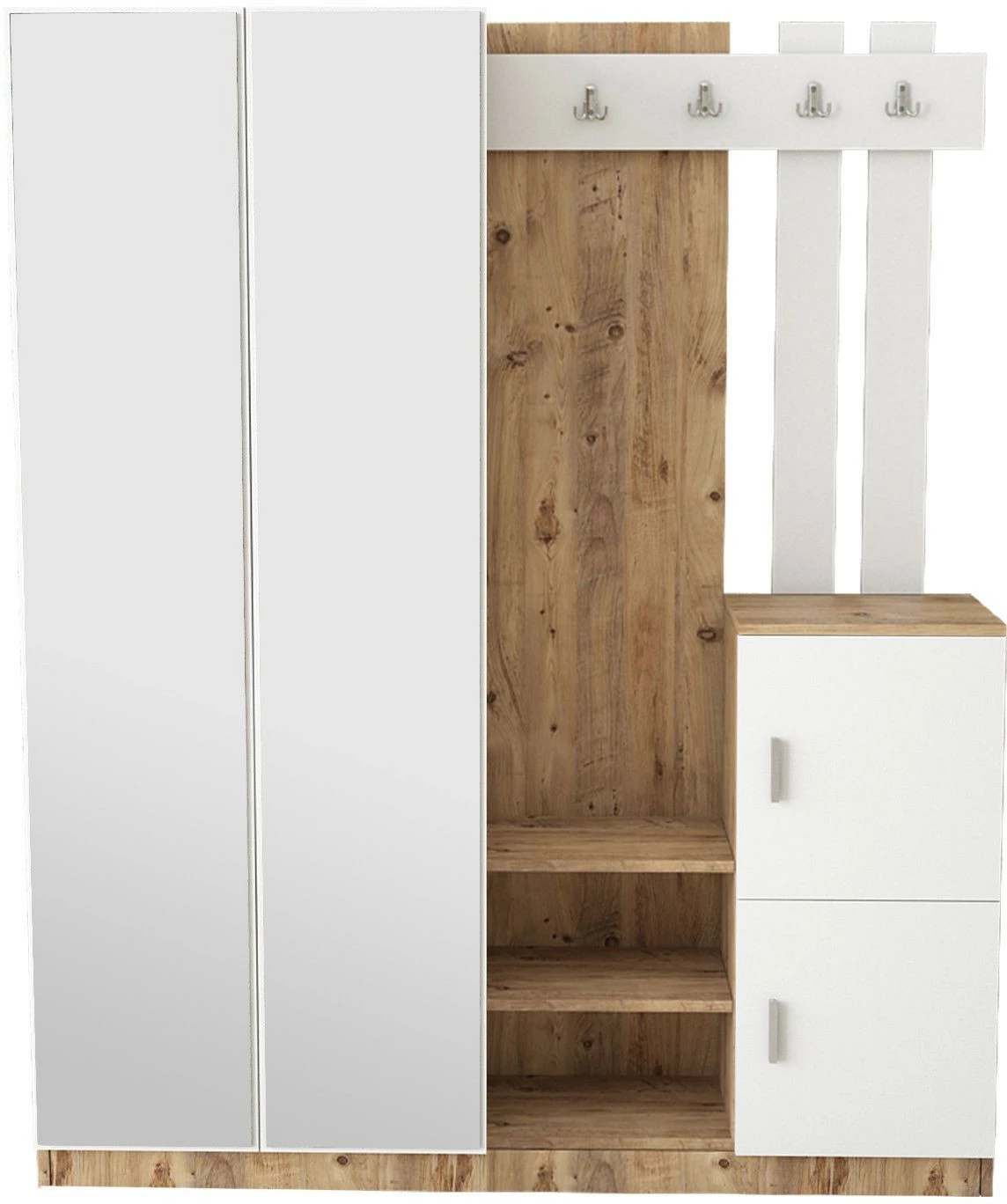 Säilytyskokonaisuus Eteiseen Linento Furniture DD8, Eri Värejä 1 Säilytyskokonaisuus Eteiseen Linento Furniture DD8, Eri Värejä