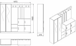 Säilytyskokonaisuus Linento Furniture DD9, Eri Värejä 23 Säilytyskokonaisuus Linento Furniture DD9, Eri Värejä -Huonekalut myymälä LIFU956LCS2809 6